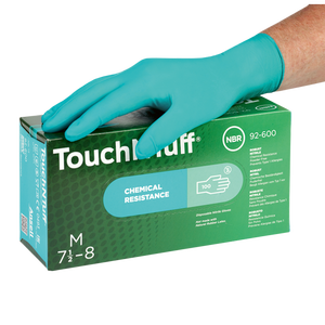 ถุงมือไนไตรล์แบบใช้แล้วทิ้ง Ansell 92-600 ป้องกันสารเคมีได้ดีเยี่ยม กันลื่น เนื้อสัมผัสเรียบ สำหรับสารเคมีอันตราย - Product Image 4