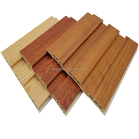 Paneles de pared Curve PVC Función impermeable Hoteles Salas de estar WPC