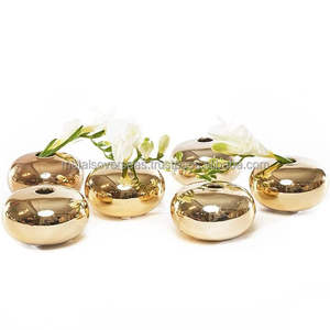 Decorative Metal Flower Vase Elegant Tabletop Floral Holder Modern Metal Vase for Fresh Dried Artificial Flowers Home Office - Product Image 6