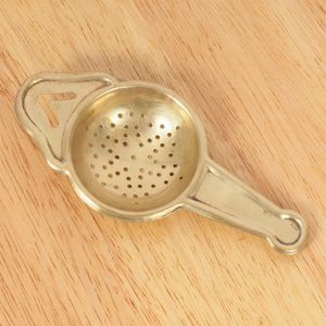Reusable Brass Tea Strainer with Bowl Wholesale Supplier Cheap Factory Price Handmade Tea Brewing <b>Kitchen</b> <b>Accessory</b> - Product Image 6