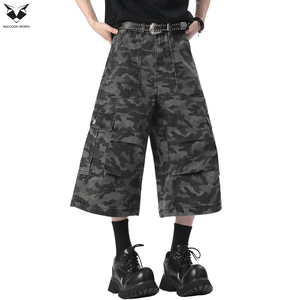 Pantalones Cortos de Mezclilla para Hombre, Diseño Personalizado, Estilo Urbano, Corte Recto, Casual, Lavado Claro, Verano 2026, Última Tendencia, Alta Calidad - Product Image 2
