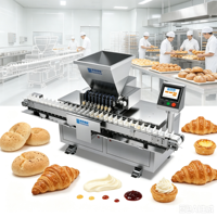 Machine d'injection automatique de crème à piston pour choux à la crème, mochi et croissants