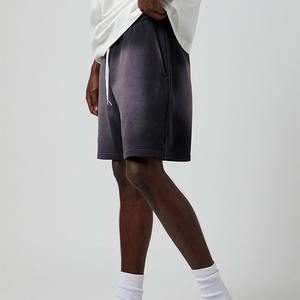 Nuevos shorts de moda con cordón y lavado ácido para hombre, diseño oversize estilo hip hop, shorts vintage con lavado ácido para hombre - Product Image 2
