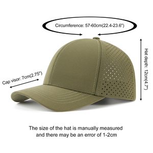 Custom <b>Plain</b> 100% Polyester Breathable Waterproof Animal Print <b>Baseball</b> <b>Cap</b> Curved Brim Metal Buckle Closure OEM/ODM for Sports - Product Image 6