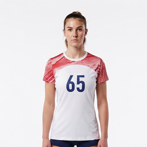 Women's Sublimated Volleyball Jersey Short Sleeve Crew Neck Volleyball Tee Shirt Team Number Volleyball Jerseys - Product Image 1