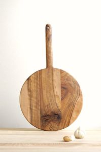 Planche à découper en bois naturel, planche à découper artisanale pour la cuisine, idéale pour les légumes, les fruits, la viande, le pain, le fromage et les aliments de tous les jours - Product Image 3