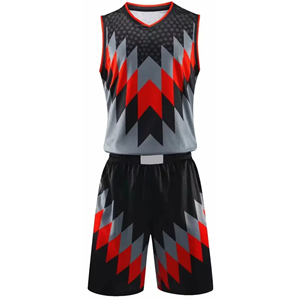 Conjunto de camiseta y pantalones cortos de baloncesto personalizados, tela de poliéster que absorbe la humedad, ropa deportiva OEM ODM, ropa atlética unisex para todas las temporadas - Product Image 2