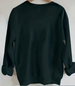 เสื้อสเวตเตอร์ถักแขนยาวสีเขียวมิ้นท์สไตล์วินเทจทรงโอเวอร์ไซส์สำหรับผู้หญิง คอกลม ผ้าคอตตอนผสม ปักลายหน้ายิ้ม แฟชั่นสตรีทแวร์สำหรับฤดูใบไม้ผลิ - Product Image 2