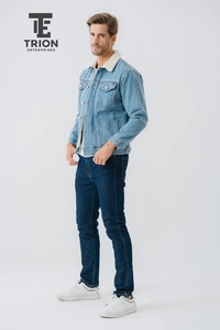 Veste en jean pour homme 2026 à prix de gros, style vintage délavé, respirante, pour l'hiver, à prix abordable - Product Image 3