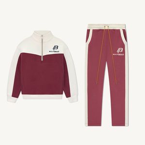 100% Cotton Full <b>Zip</b> <b>Hooded</b> Winter Tracksuit Set Men's Athletic Sportswear Training Jogging Suit Quick Dry Performance Wear OEM - Product Image 1