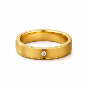 VVS1 Moissanite Wedding <b>Band</b> 925 Sterling <b>Silver</b> Round Shape Diamond Bezel Setting Engagement <b>Ring</b> - Product Image 3