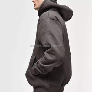 เสื้อฮู้ดดี้ผ้าฝ้าย/โพลีเอสเตอร์หนานุ่มพิเศษ ขนาดใหญ่พิเศษ สำหรับฤดูหนาว พิมพ์ลายดิจิทัล สีพื้น ไม่มีเชือกผูก - Product Image 6