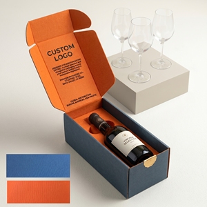 Boîte cadeau en papier pour vin de luxe personnalisée, fermeture magnétique, emballage en carton rigide de qualité supérieure avec logo personnalisé, usine au Vietnam - Product Image 1