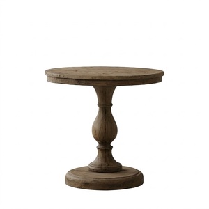High End Ultimate Design <b>Round</b> <b>Side</b> <b>Table</b> With Walnut Top And Marble Base Contemporary Design Living Room Furniture - Product Image 4