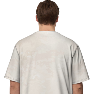 T-shirt graphique oversize pour homme, col rond, manches courtes, imprimé typographique, coupe ample, streetwear, décontracté, vêtement de mode personnalisé - Product Image 3