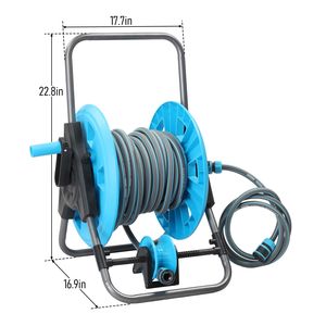 Raccord de tuyau d'eau en fonte bleu et gris-noir de 1,9 m pour camion, 45*43*58 cm, pour tuyaux et enrouleurs de jardin en plastique - Product Image 3