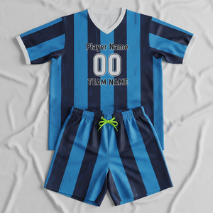 Ensemble de maillots de football personnalisés pour adultes, 100% polyester, manches courtes, impression numérique, séchage rapide, respirant, tenue de football - Product Image 6