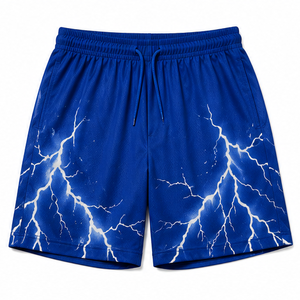 Pantalones Cortos Deportivos Casuales para Hombre, Negros, Estilo Urbano, con Bolsillos, Cintura Media, Cordón Ajustable, Secado Rápido, 100% Algodón - Product Image 6