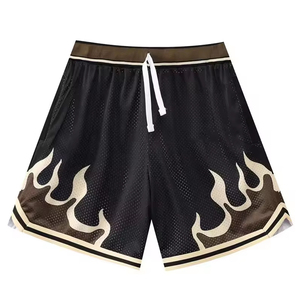 Men's Elastic Waist Mid Casual Breathable Polyester Quick Dry <b>Rainbow</b> Pattern Customizable Colors 100% Cotton Shorts - Product Image 2