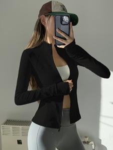 Nouvelle Veste de Yoga Femme Personnalisée, Tendance, Extensible 4 Directions, Réversible, Respirante, à Compression, Grande Taille, Coupe Slim pour la Gym - Product Image 4