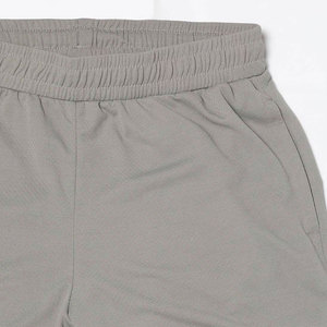 Shorts Bermuda pour homme, couleur unie gris, avec bande latérale, taille élastique, séchage rapide, tricoté, décontracté, sport - Product Image 6