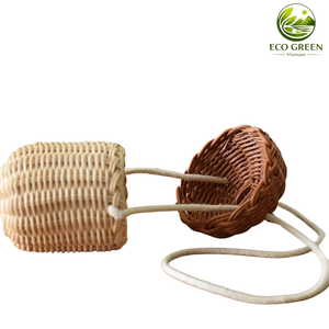 Jouet hochet pour bébé en forme de gland, fait main en rotin, sûr et naturel, jouet sensoriel pour nourrisson, cadeau pour nouveau-né - Product Image 6
