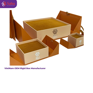 Bio-degradable Materials Embossing Matt Lamination Gift Customizable Handmade Gold Foil Stamping Recyclable Kraft <b>Paper</b> Boxes - Product Image 5
