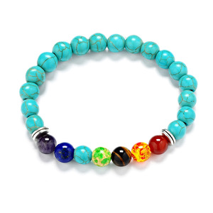 Gemstone Crystal Turquoise Buddha <b>Bracelet</b> Handmade Agate Jewellery for Gift Genuine Beaded <b>Bracelets</b> From Amayra Crystal Export - Product Image 5