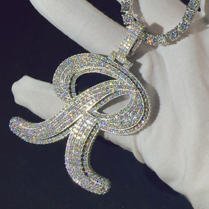 Joyería Clásica de Aniversario, Chapada en Oro, Plata de Ley 92.5%, Colgante Redondo Brillante con Moissanita, Unisex, Certificado GRA - Product Image 6