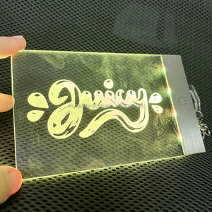 Llavero LED de Plástico Personalizable con Impresión Digital, Interruptor Táctil y Alimentación por Batería para Eventos Nocturnos Promocionales - Product Image 1