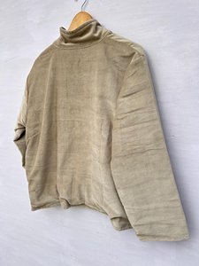 Gray Cotton Open Front Quilted Jacket-Boho Blazer Unisex Free Size Breathable Eco-Friendly - Product Image 6