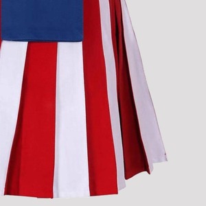 Kilt écossais traditionnel unisexe noir et bleu marine, style utilitaire hybride moderne, pour cosplay et fêtes, modèle Echo - Product Image 3