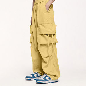 Vêtements pour hommes, vêtements décontractés, pantalon cargo classique à grandes poches, pantalon à jambes larges, pantalon cargo respirant pour hommes, pantalon de créateur hip hop - Product Image 5
