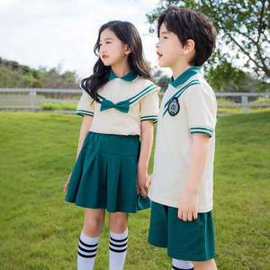 Camiseta Escolar de Verano de Algodón para Niños, Linda, Azul y Blanca, Uniforme Escolar para Jardín de Niños, Primaria y Secundaria - Product Image 3
