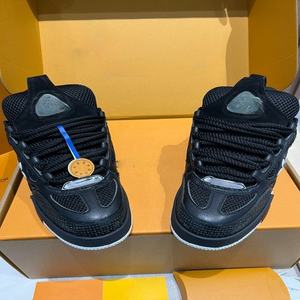 Nuevos zapatos de diseñador de lujo de alta calidad, zapatos deportivos casuales de caña baja, zapatos casuales negros vintage a la moda, zapatos estilo walking. - Product Image 5