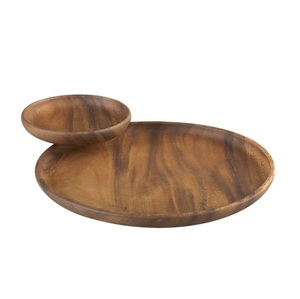 New Selling Wooden Handmade Durable Quality Serving <b>Trays</b> Wooden Dips & <b>Chips</b> <b>Tray</b> Classical Serving <b>Tray</b> Custom Size Design - Product Image 6