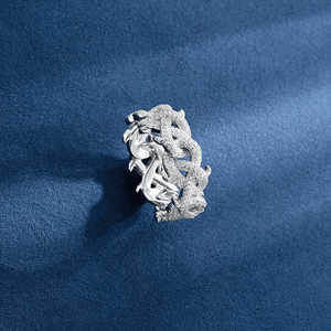 Luxury Animal Shape Moissanite <b>Cocktail</b> <b>Ring</b> 925 Silver Pave Setting Unisex Party Jewelry - Product Image 2