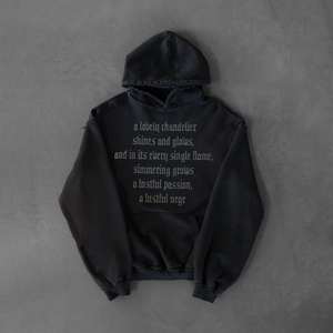 เสื้อฮู้ดซิปดีไซน์โลโก้ประดับเพชรทั้งตัว สไตล์สตรีทแวร์ หนานุ่ม สองสี ทรงโอเวอร์ไซส์ - Product Image 4