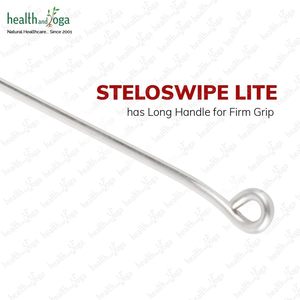 HealthAndYoga SteloSwipe Lite ที่ขูดลิ้นสแตนเลสสตีลเพื่อสุขอนามัยในช่องปากที่ดีขึ้นและลมหายใจสดชื่น แบบใช้แล้วทิ้ง แพ็ค 12 ชิ้น - Product Image 3