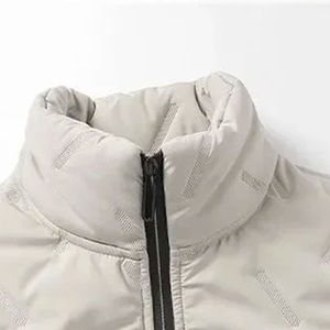 Chaleco acolchado para hombre, informal, de invierno, de lona, transpirable, talla grande, de fibra de bambú, con cremallera, para adultos. - Product Image 5