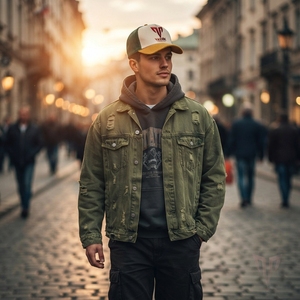 VANEK INTERNATIONAL Adult Unisex <b>Baseball</b> Hat Embroidered Logo Gray Adjustable Fit Casual 100% Cotton Breathable Summer Travel - Product Image 4