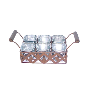 100%, la mejor decoración de Metal, macetas de diseñador de flores, Juego de 4 piezas para restaurante, jardín, accesorios decorativos para macetas florales - Product Image 4