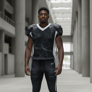 Uniforme de football américain haut de gamme, design personnalisé, tissu sergé, empiècements en mesh, vêtements d'équipe d'élite, respirant, livraison rapide, fabrication en usine. - Product Image 5