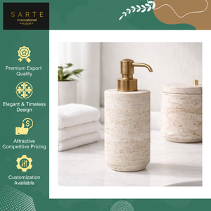 Top Notch Quality <b>Bathroom</b> <b>Kitchen</b> Accessory Luxury Marble Modern Durable Waterproof Liquid Soap Dispenser for Hotels and Spas - Product Image 5