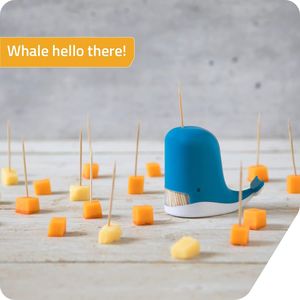 Dispenser per Stuzzicadenti a Forma di Balena Jonah, Divertente Porta Stuzzicadenti Decorativo in Plastica per Facile Accesso - Product Image 3