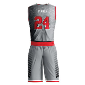 Tenue de basketball personnalisable respirante imprimée, design OEM, vêtements de sport par sublimation, ensemble uniforme de basketball - Product Image 5