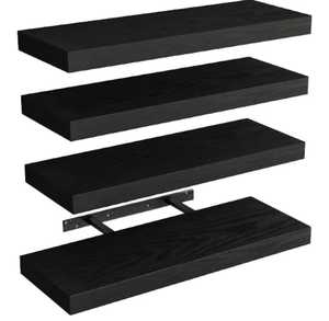 Set 3 <b>White</b> Floating Wood Wall Cubes Interlocking Box Wall <b>Shelf</b> <b>Unit</b> Storage Display Rack Living Room Flower Pot Adjustable - Product Image 3