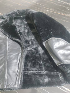 Veste en cuir d'agneau de haute qualité, style varsity, chauffante, coupe-vent, respirante, élégante, en cuir véritable, fourrure, pour femmes - Product Image 2