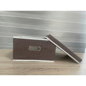 Caja de Almacenamiento Plegable de Tela MA49 Marrón, 45x35x24cm, 1.3kg, para Ropa, Juguetes y Accesorios, Organización en Armarios y Espacios de Vida - Product Image 4
