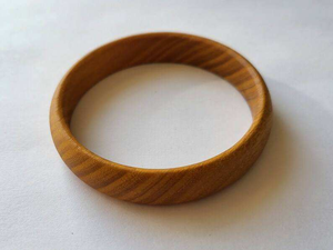 Bracelets unisexes classiques en forme de lune, chrétiens, pour anniversaire, avec micro-inserts en bois naturel, peinture à la laque faite à la main, bois de lotus - Product Image 2